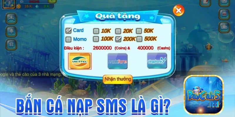 Bắn cá nạp sms là gì